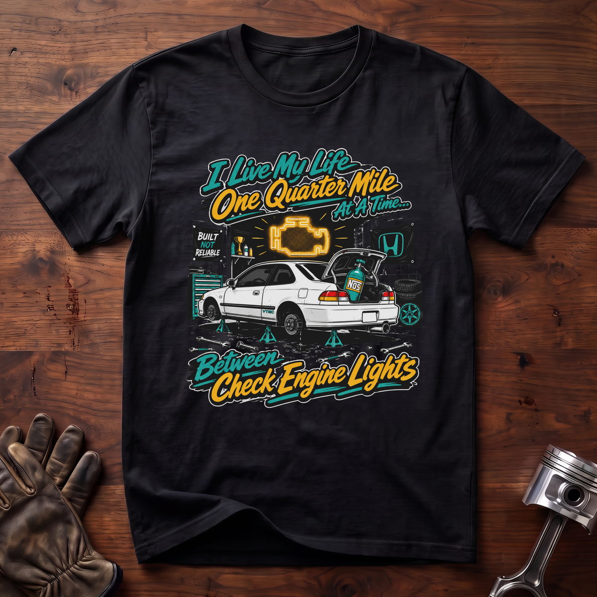 I Live A Quarter Mile At A Time Between Check Engine Lights T-Shirt