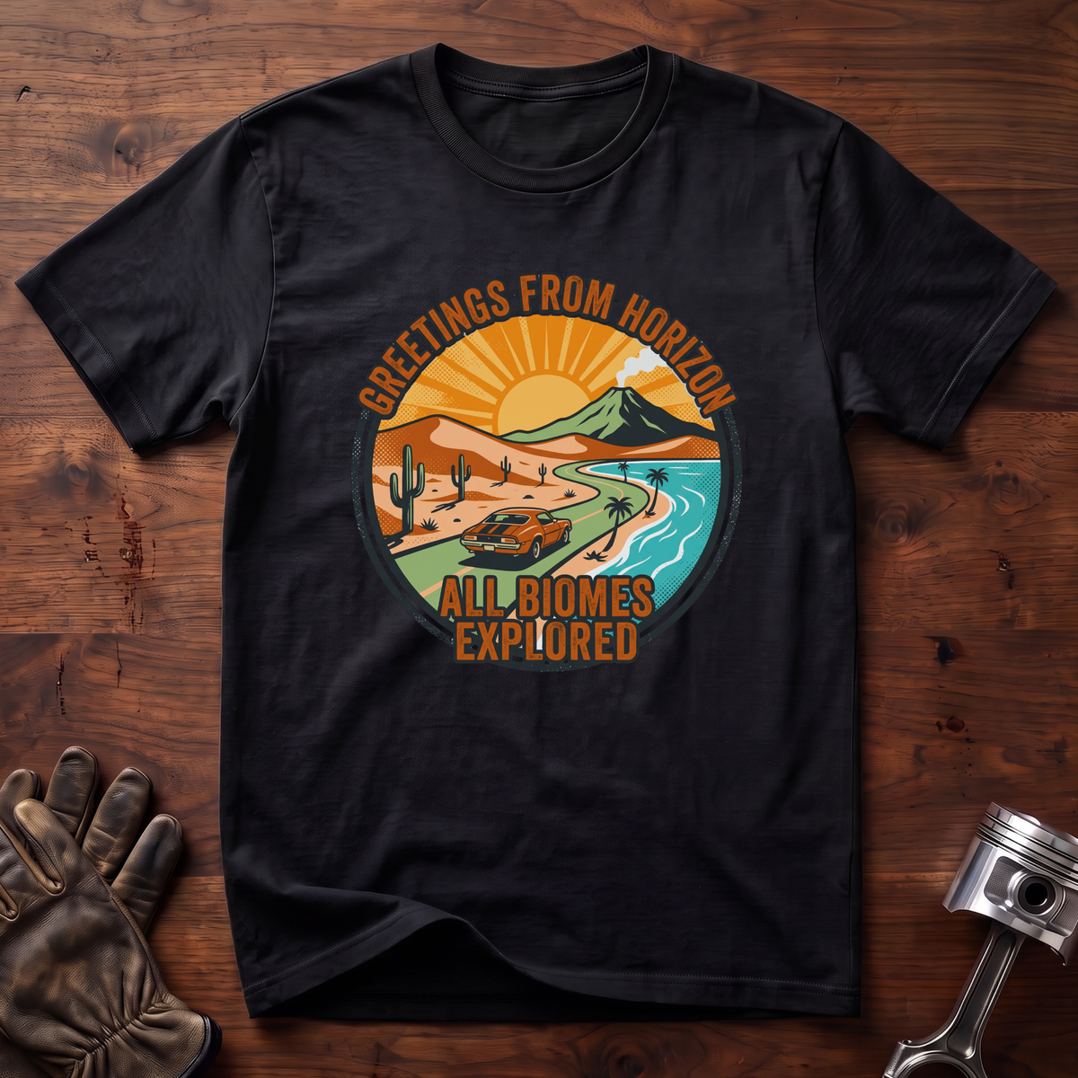 Greetings From Horizon All Biomes Explored T-Shirt