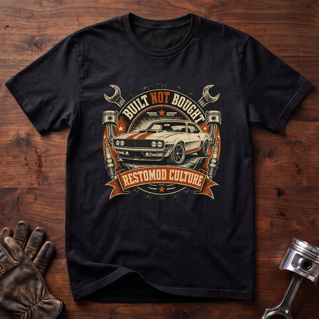 Built Not Bought Restomod Culture T-Shirt