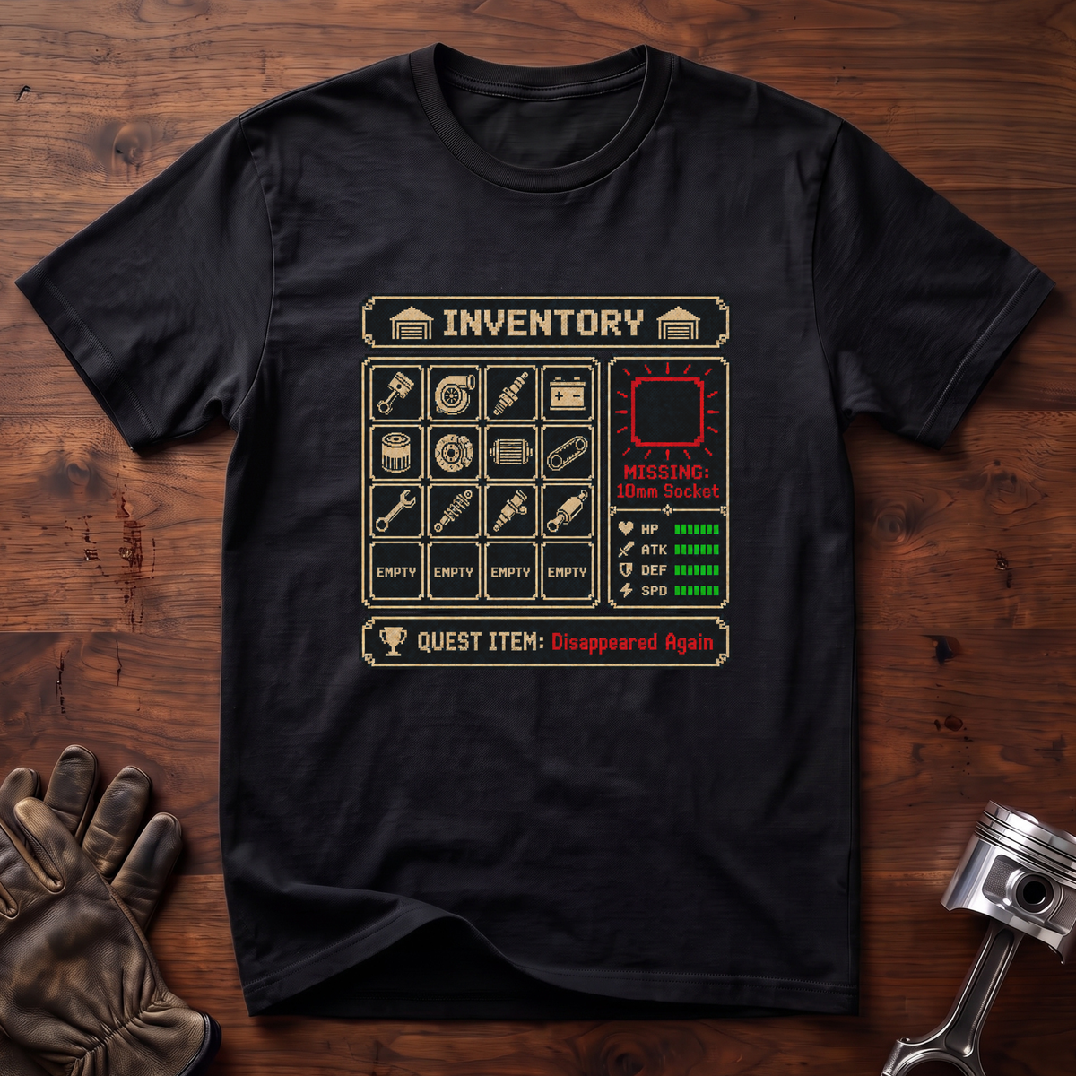 Inventory Missing 10mm Socket T-Shirt