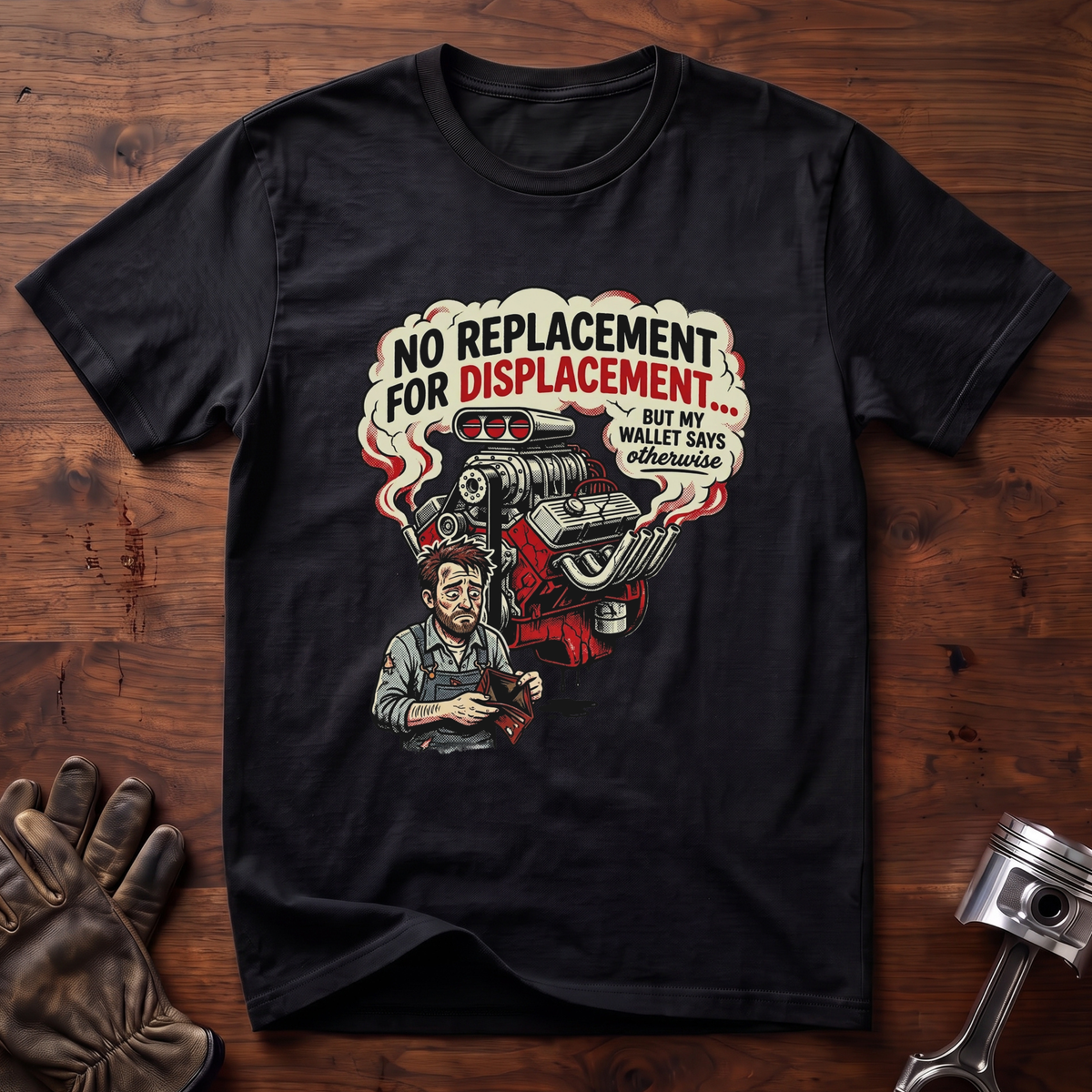 No Replacement For Displacement But Wallet Says Otherwise T-Shirt