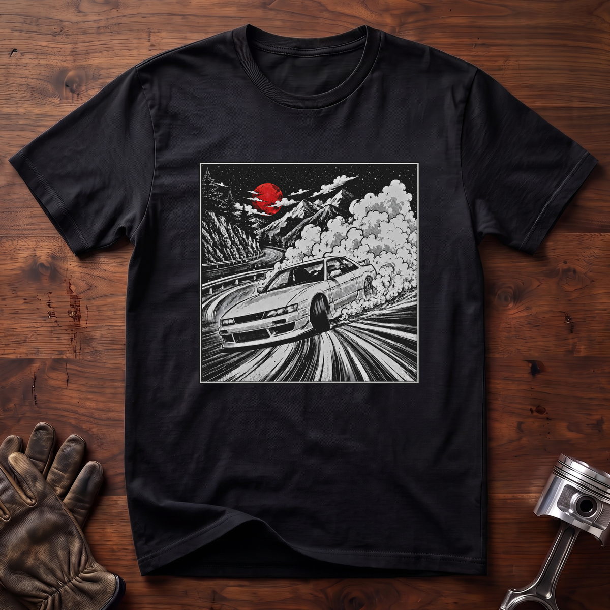 Drift Red Moon Nissan Silvia T-Shirt