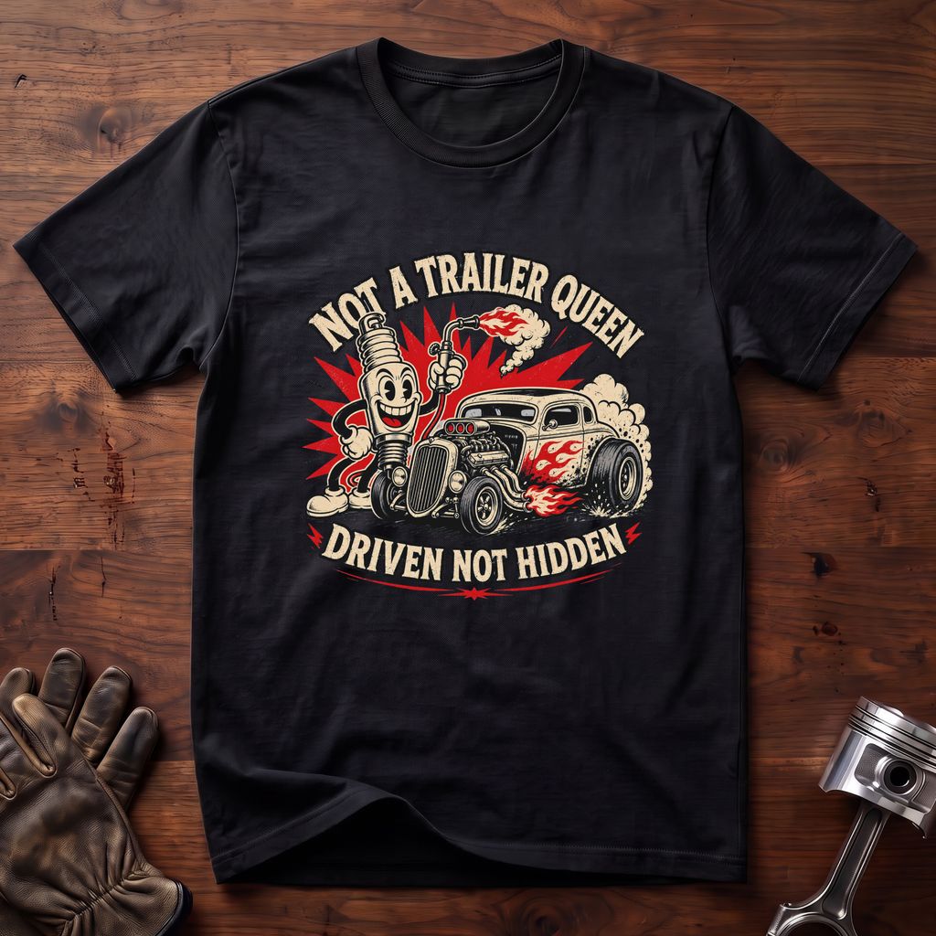 Not a Trailer Queen, Driven Not Hidden T-Shirt