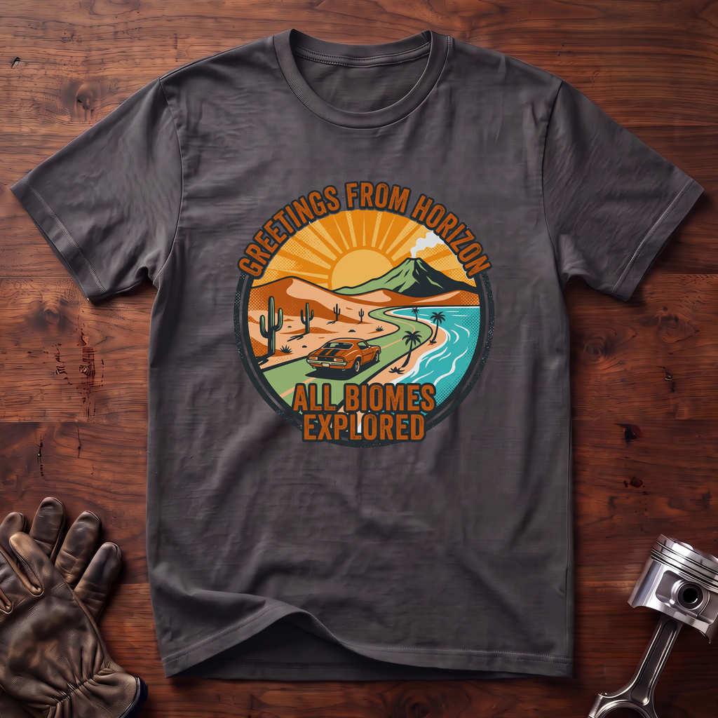 Greetings From Horizon All Biomes Explored T-Shirt