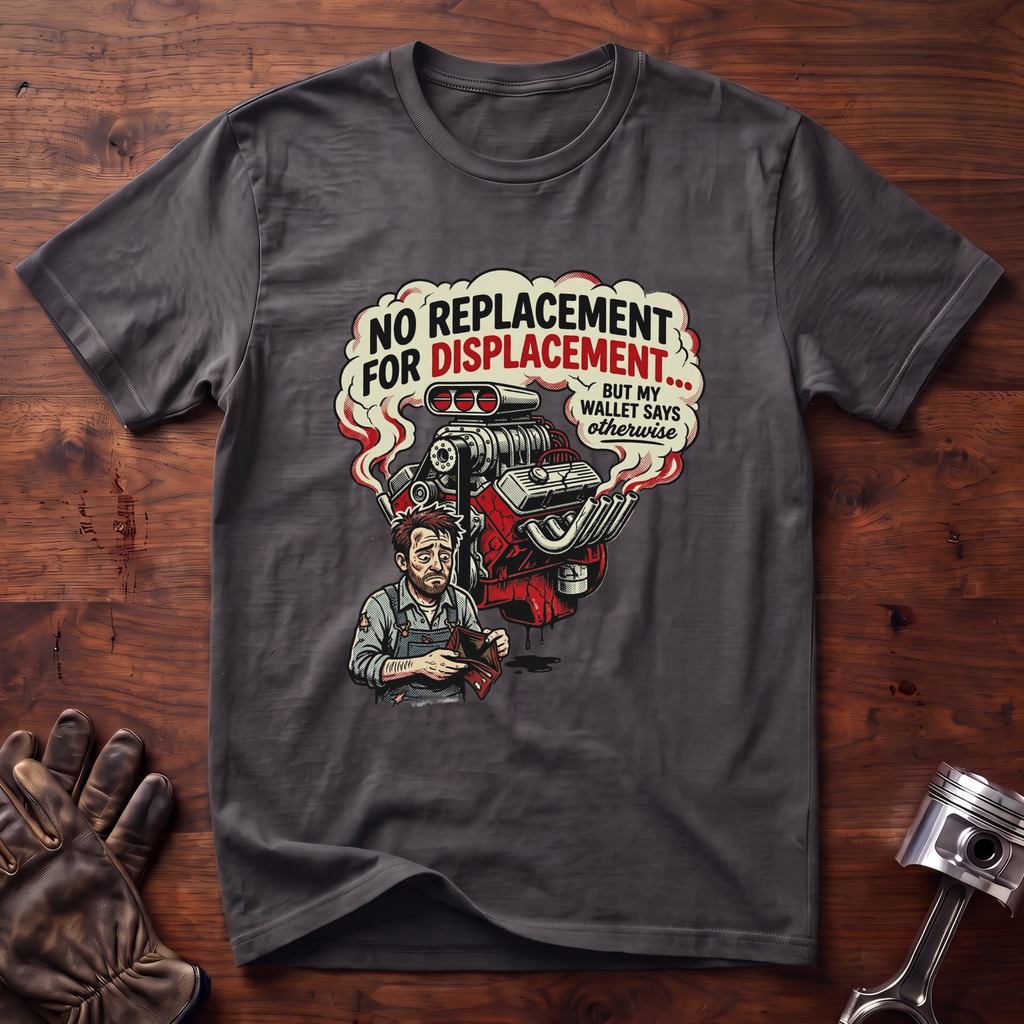 No Replacement For Displacement But Wallet Says Otherwise T-Shirt