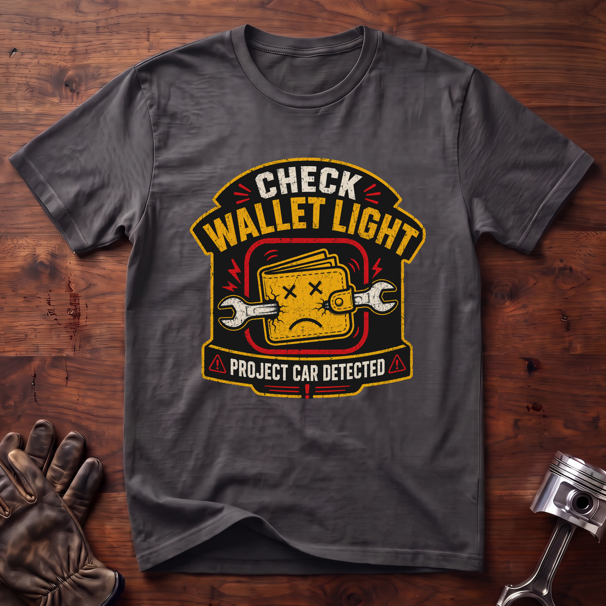 Check Wallet Light T-Shirt