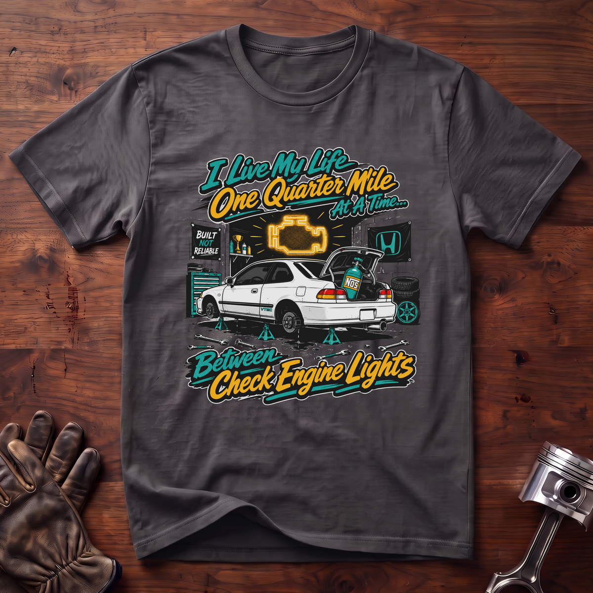 I Live A Quarter Mile At A Time Between Check Engine Lights T-Shirt
