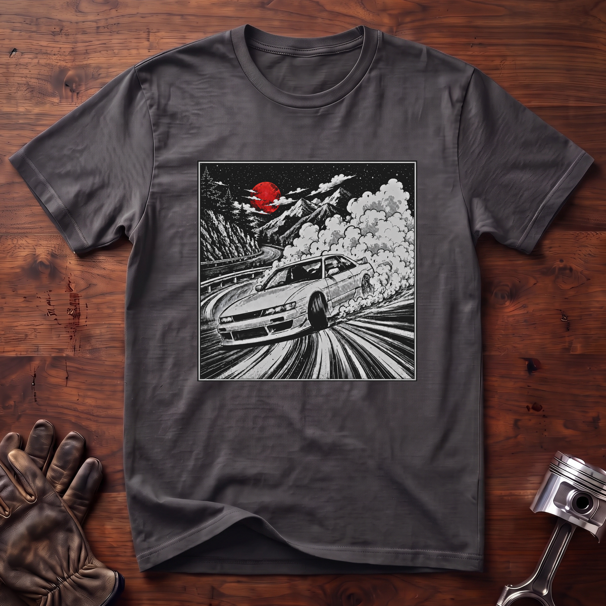 Drift Red Moon Nissan Silvia T-Shirt