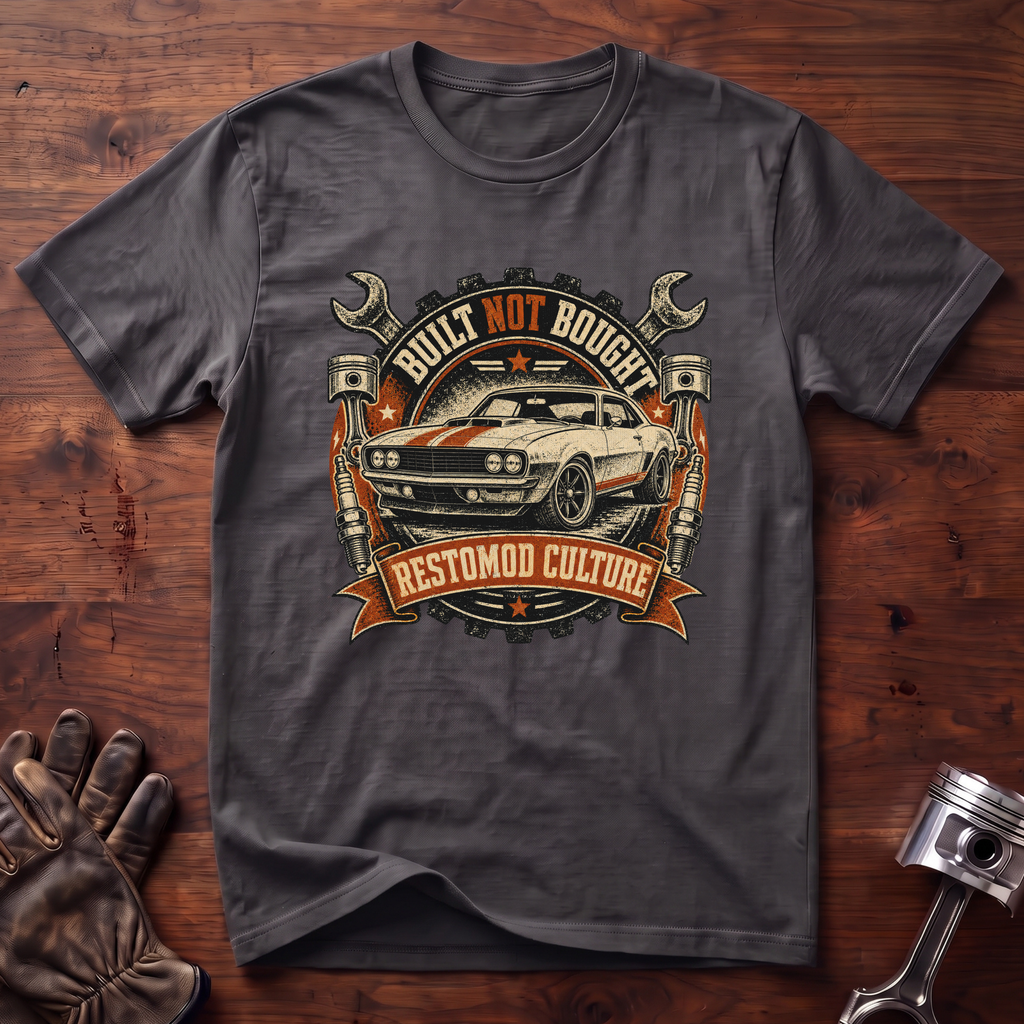 Built Not Bought Restomod Culture T-Shirt
