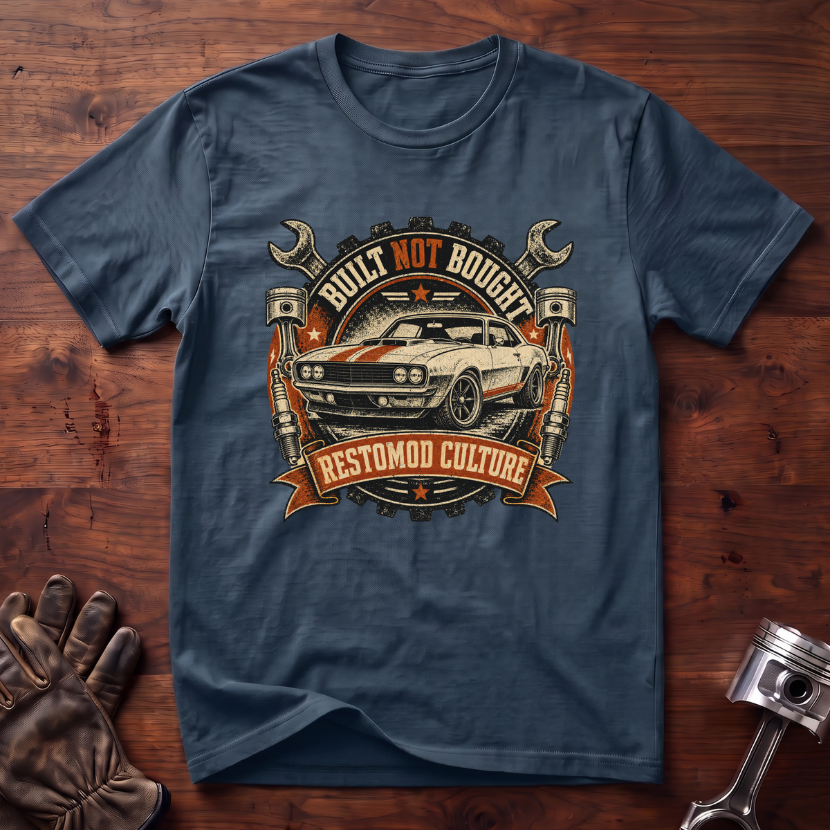Built Not Bought Restomod Culture T-Shirt