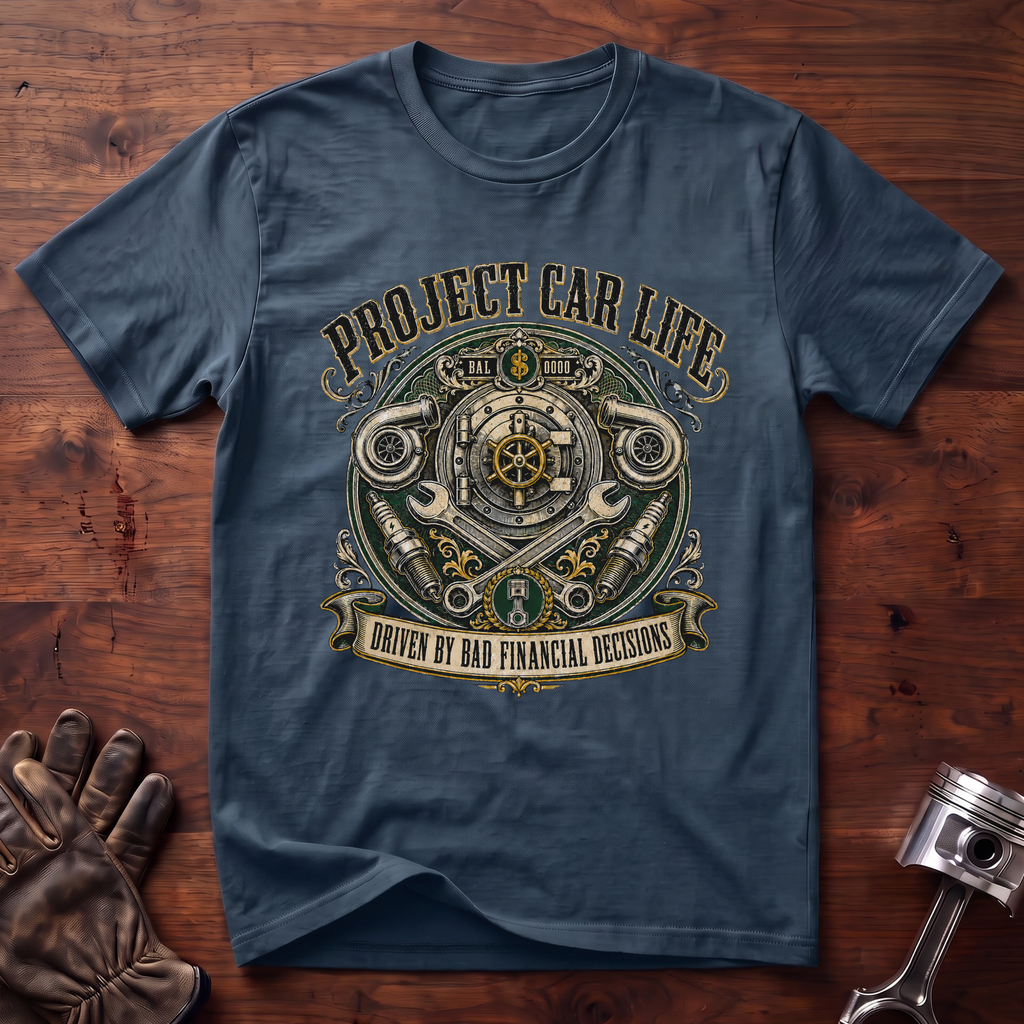 Project Car Life Driven By Bad Financial Decisions T-Shirt