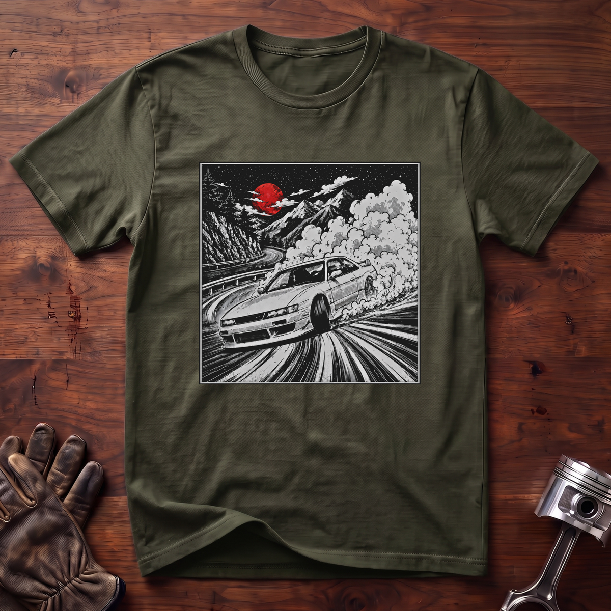 Drift Red Moon Nissan Silvia T-Shirt