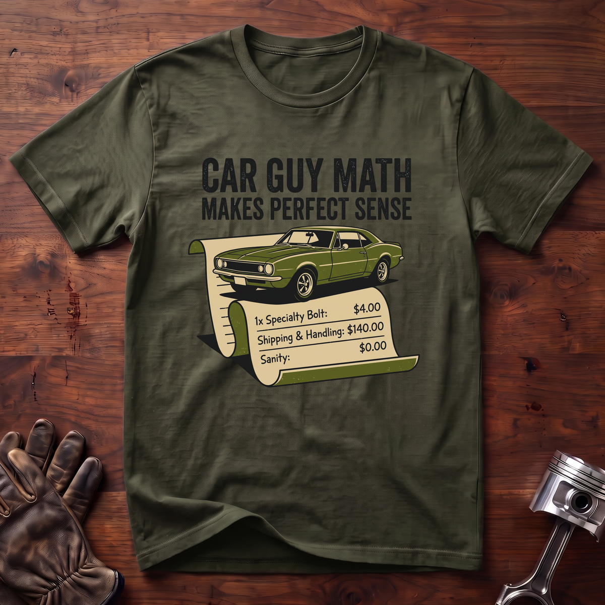 Car Guy Math Makes Perfect Sense T-Shirt
