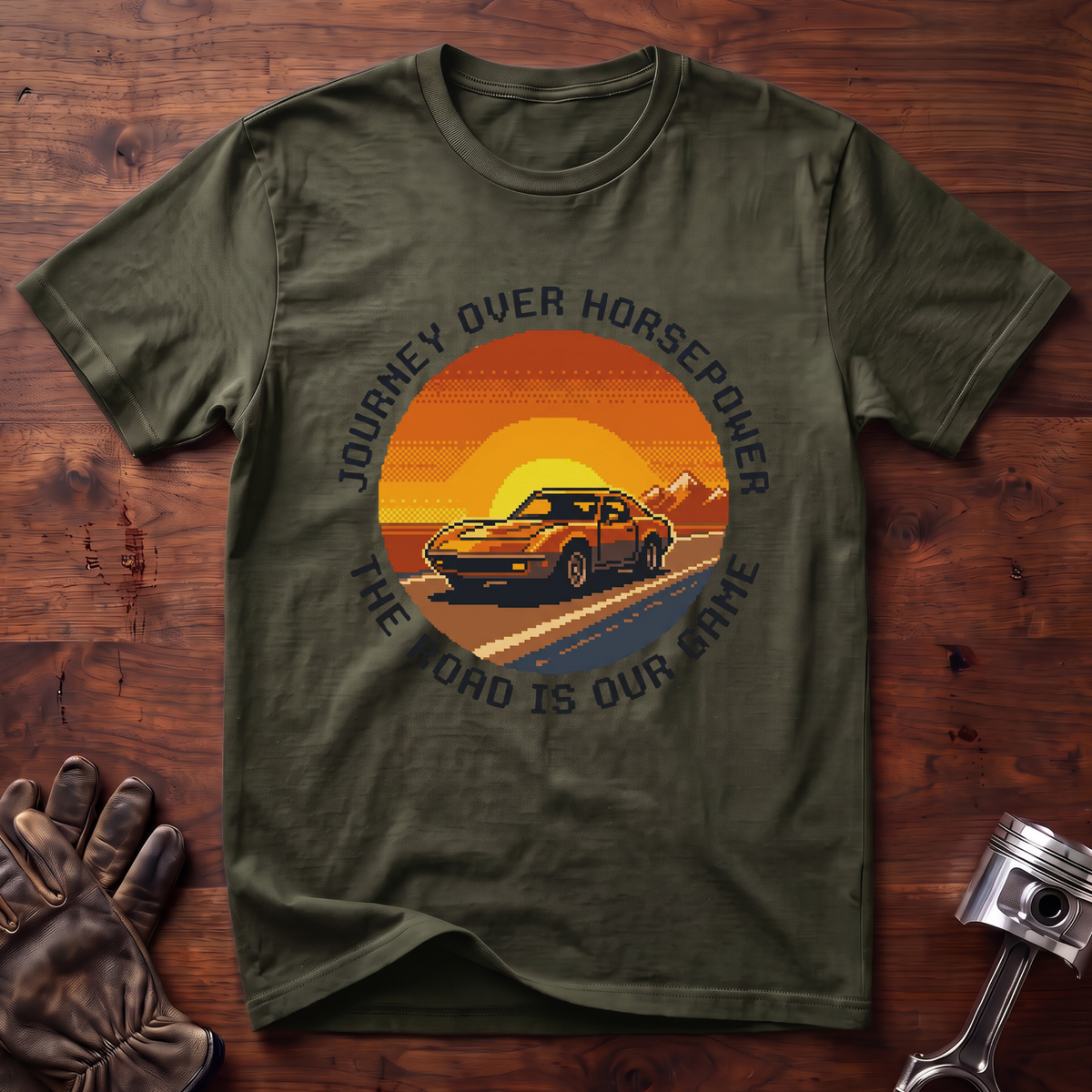 Journey Over Horsepower The Road Is Our Game T-Shirt