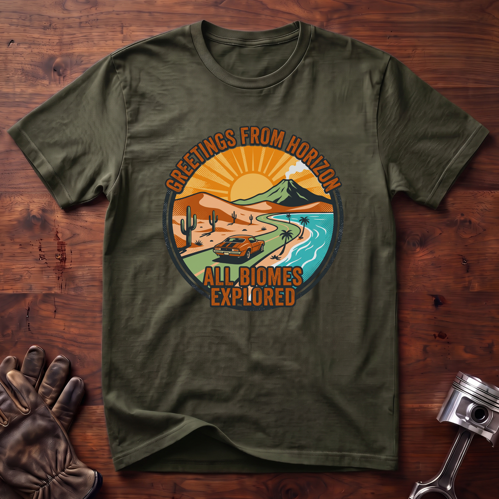 Greetings From Horizon All Biomes Explored T-Shirt