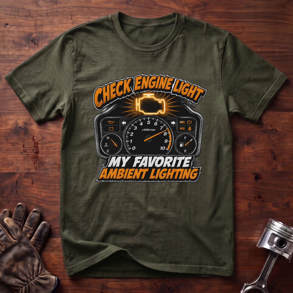 Check Engine Light My Favorite Ambient Lighting T-Shirt