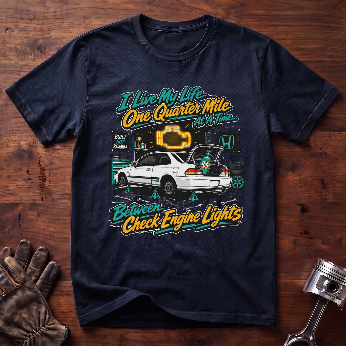 I Live A Quarter Mile At A Time Between Check Engine Lights T-Shirt