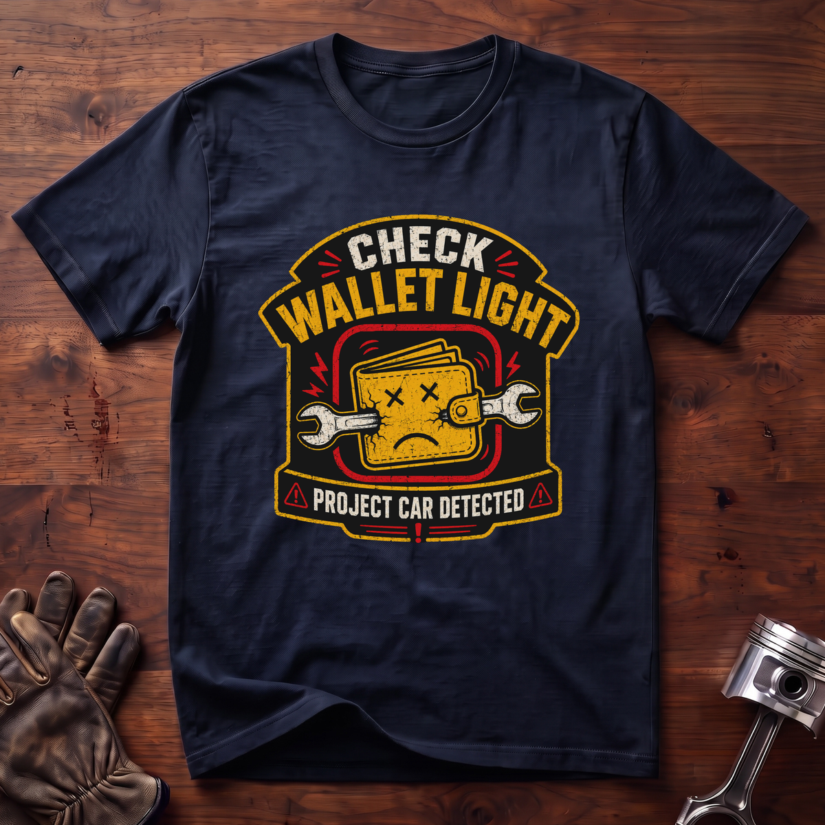 Check Wallet Light T-Shirt