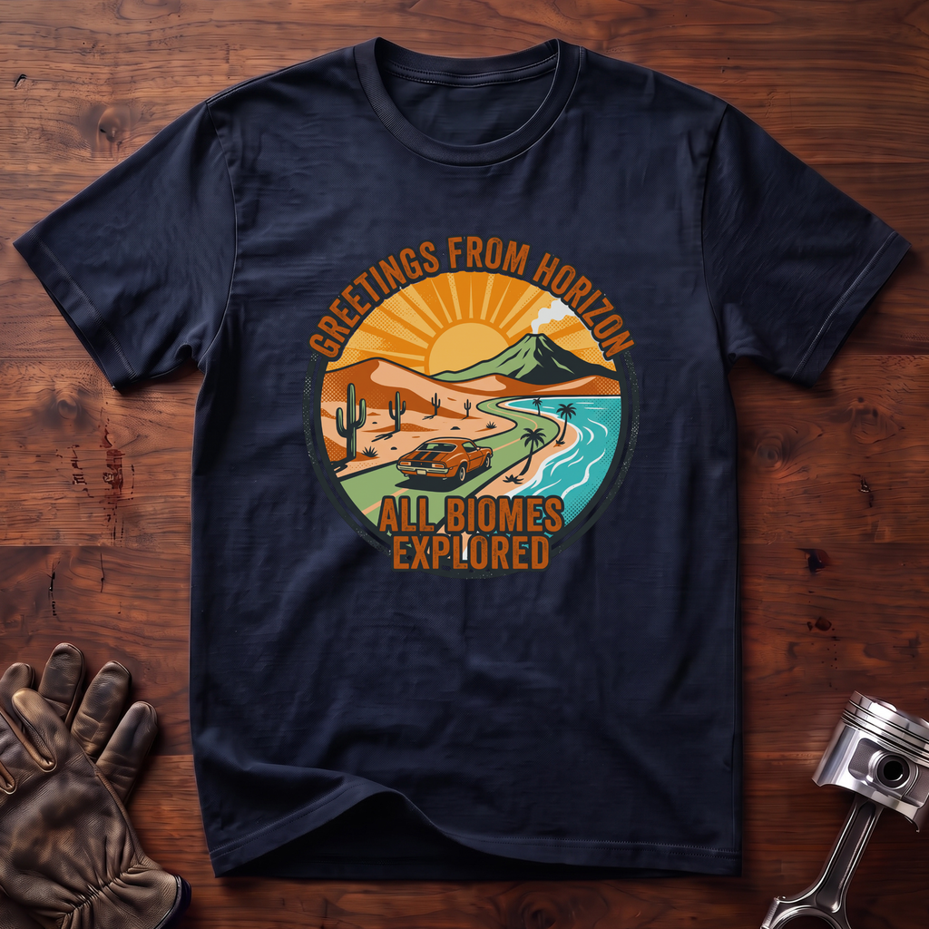 Greetings From Horizon All Biomes Explored T-Shirt