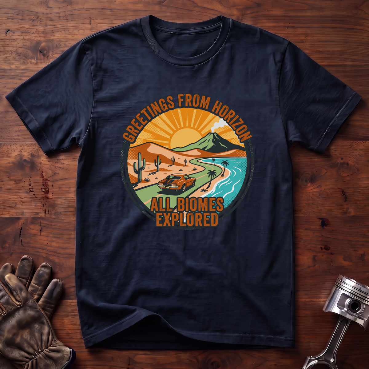 Greetings From Horizon All Biomes Explored T-Shirt