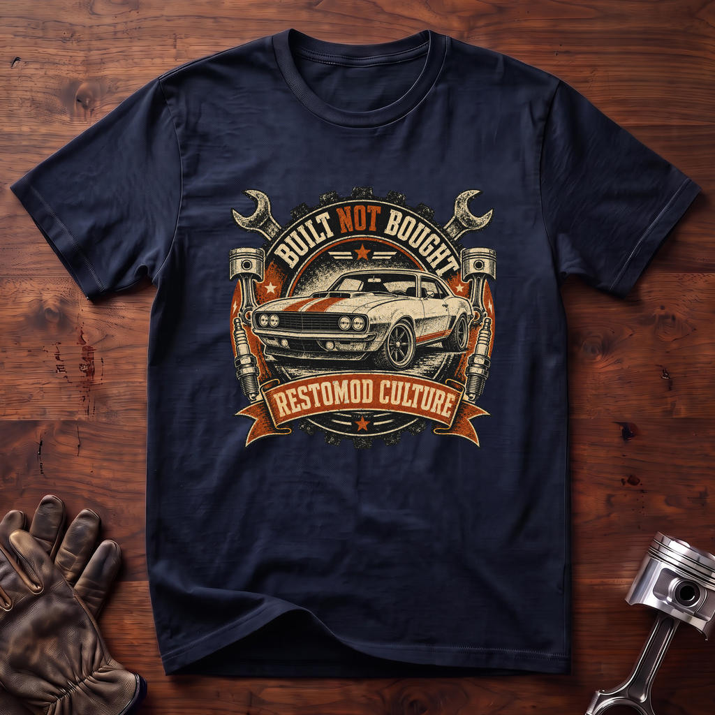 Built Not Bought Restomod Culture T-Shirt