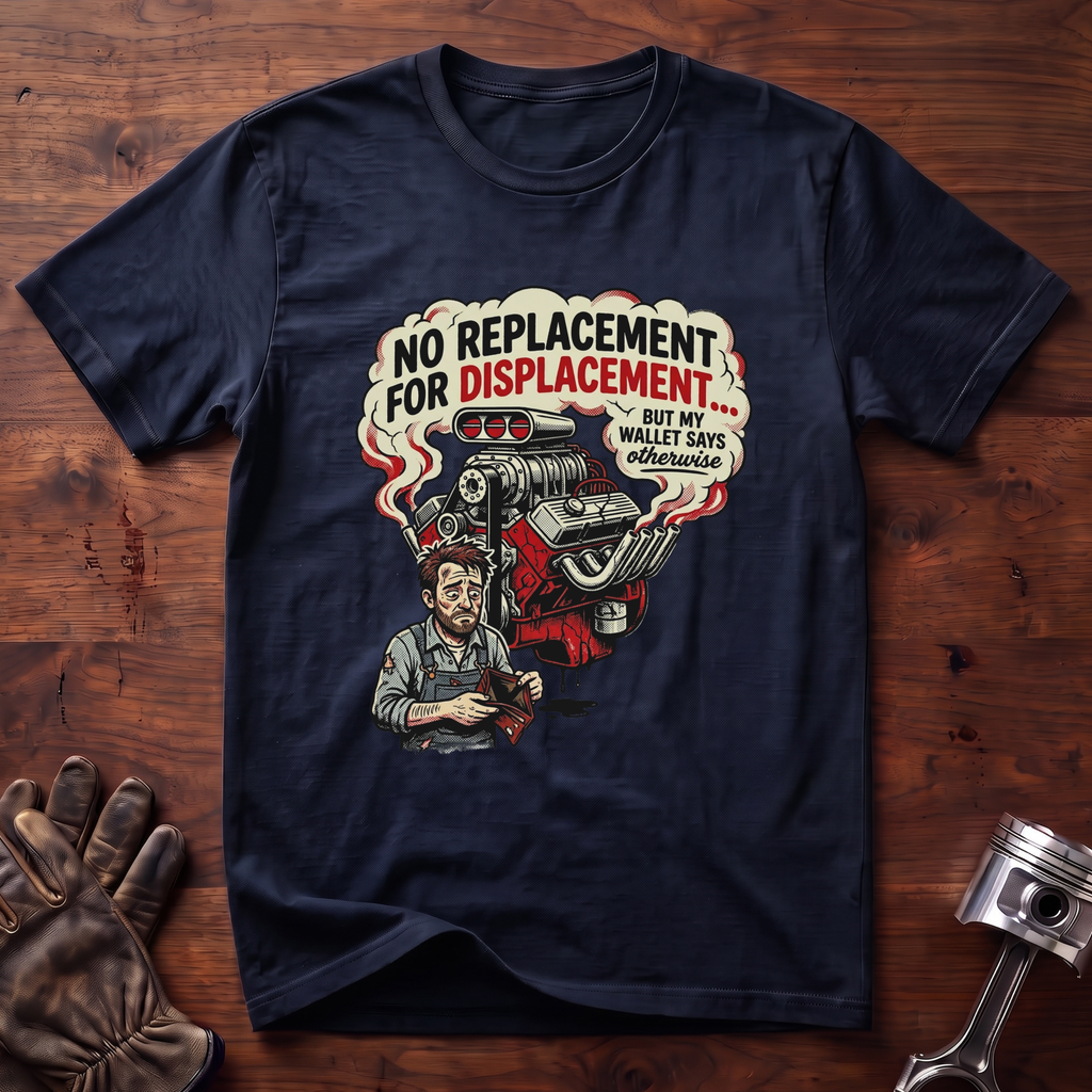 No Replacement For Displacement But Wallet Says Otherwise T-Shirt