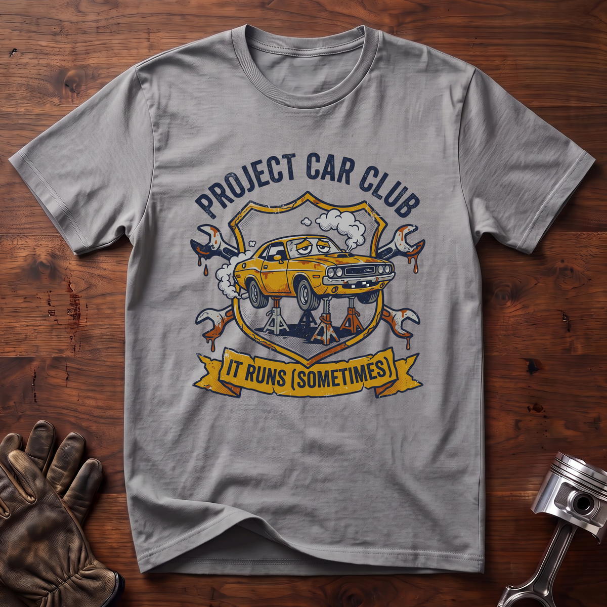 Project Car Club It Runs Sometimes T-Shirt