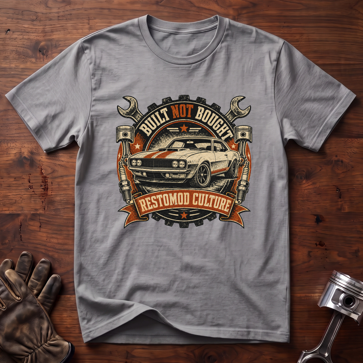 Built Not Bought Restomod Culture T-Shirt