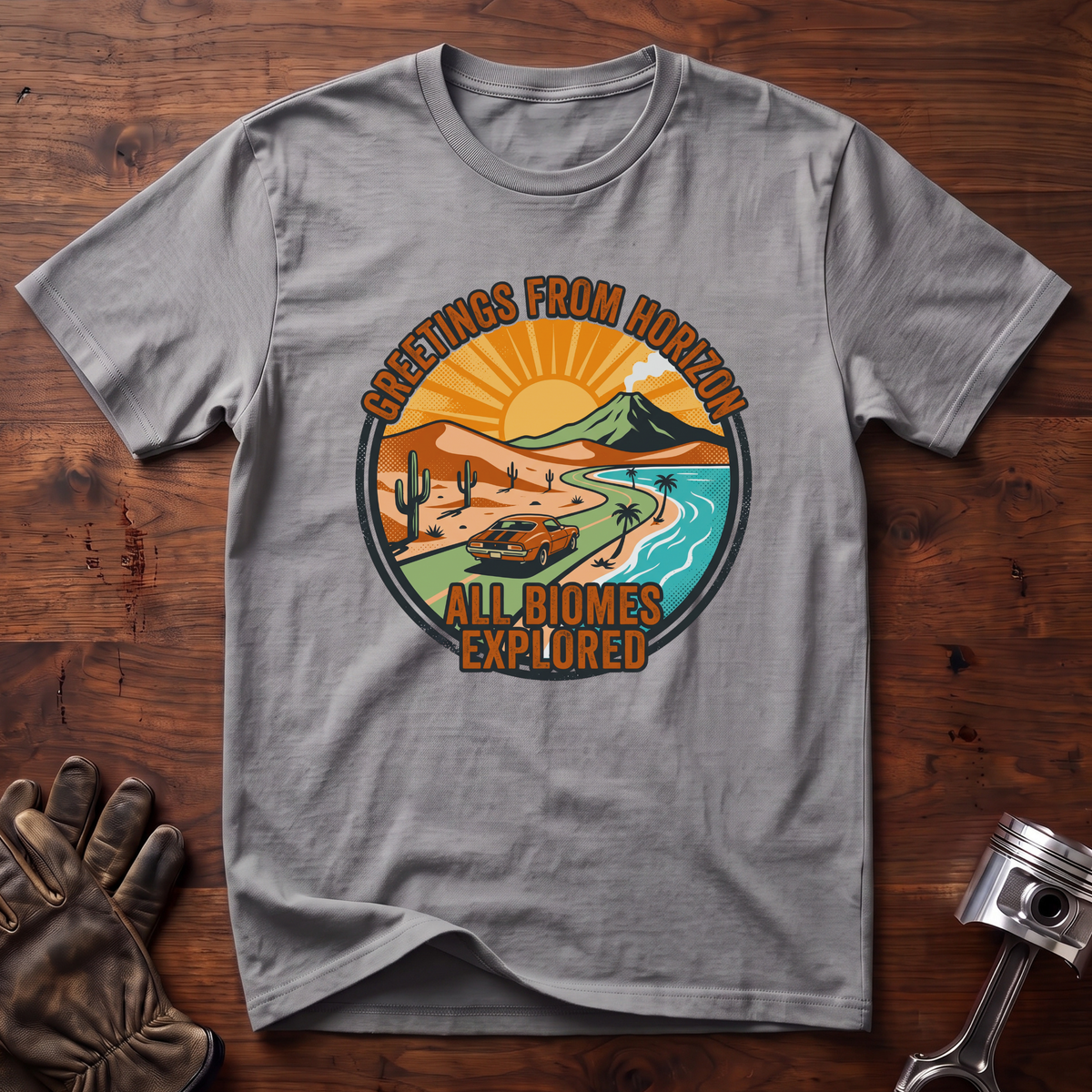 Greetings From Horizon All Biomes Explored T-Shirt