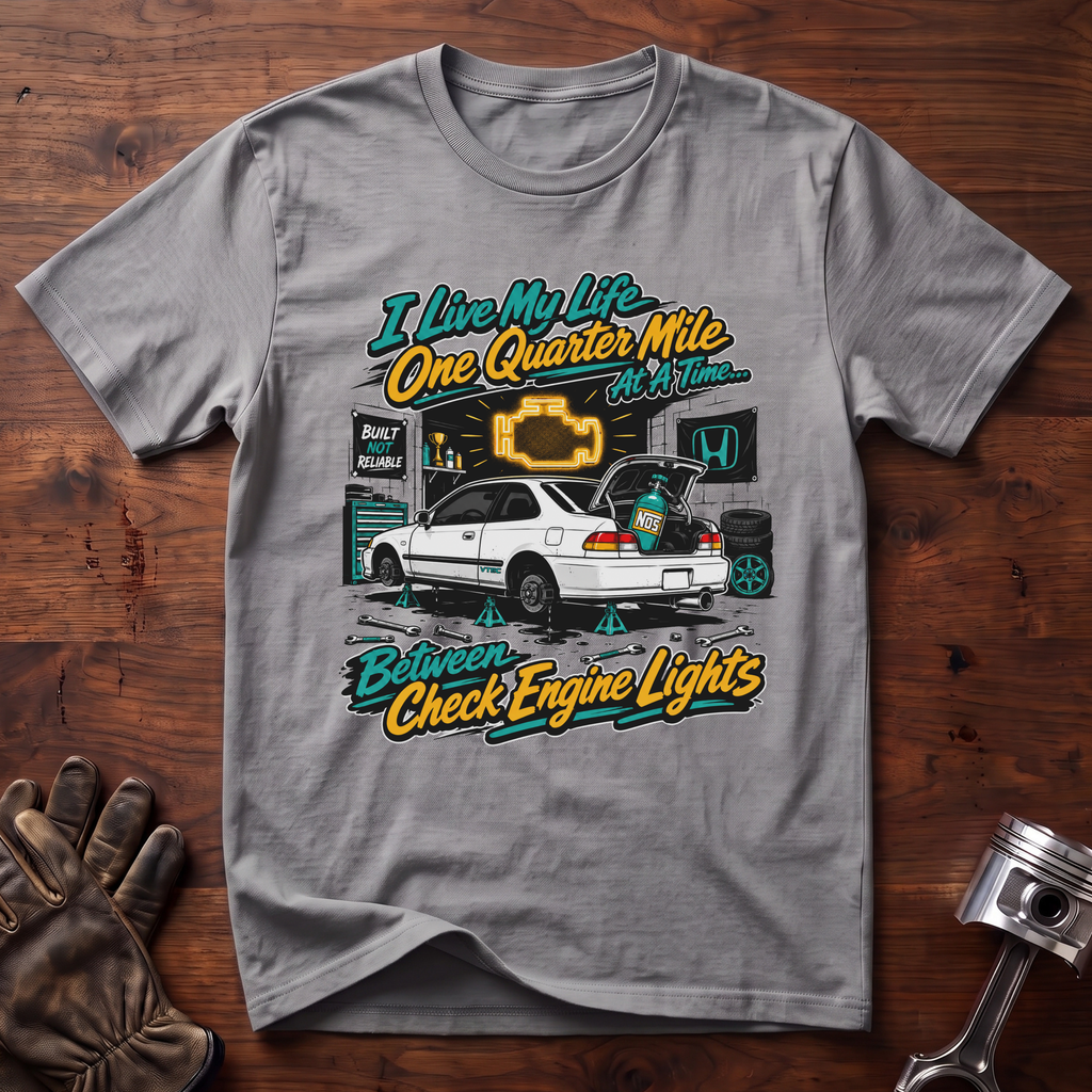 I Live A Quarter Mile At A Time Between Check Engine Lights T-Shirt