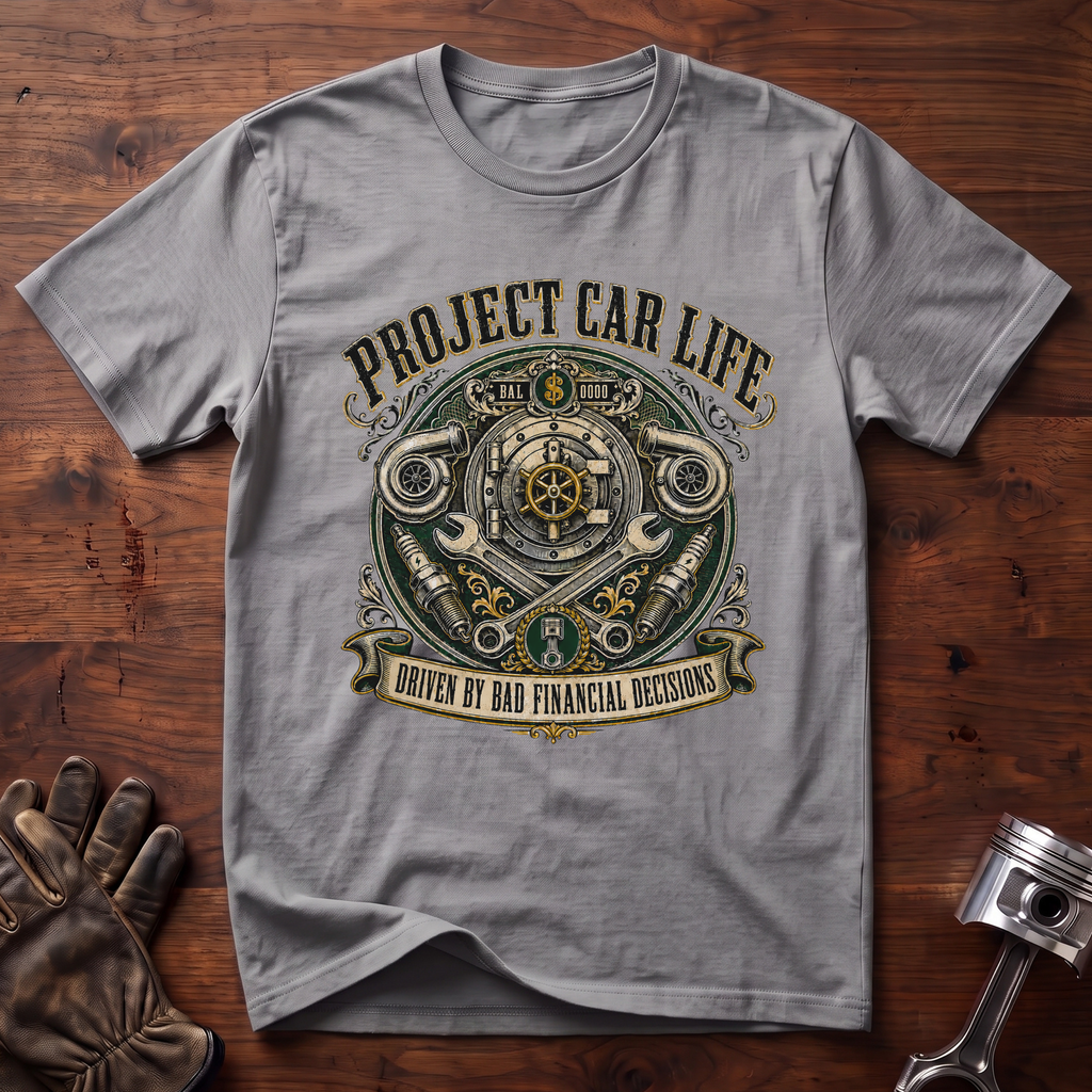 Project Car Life Driven By Bad Financial Decisions T-Shirt