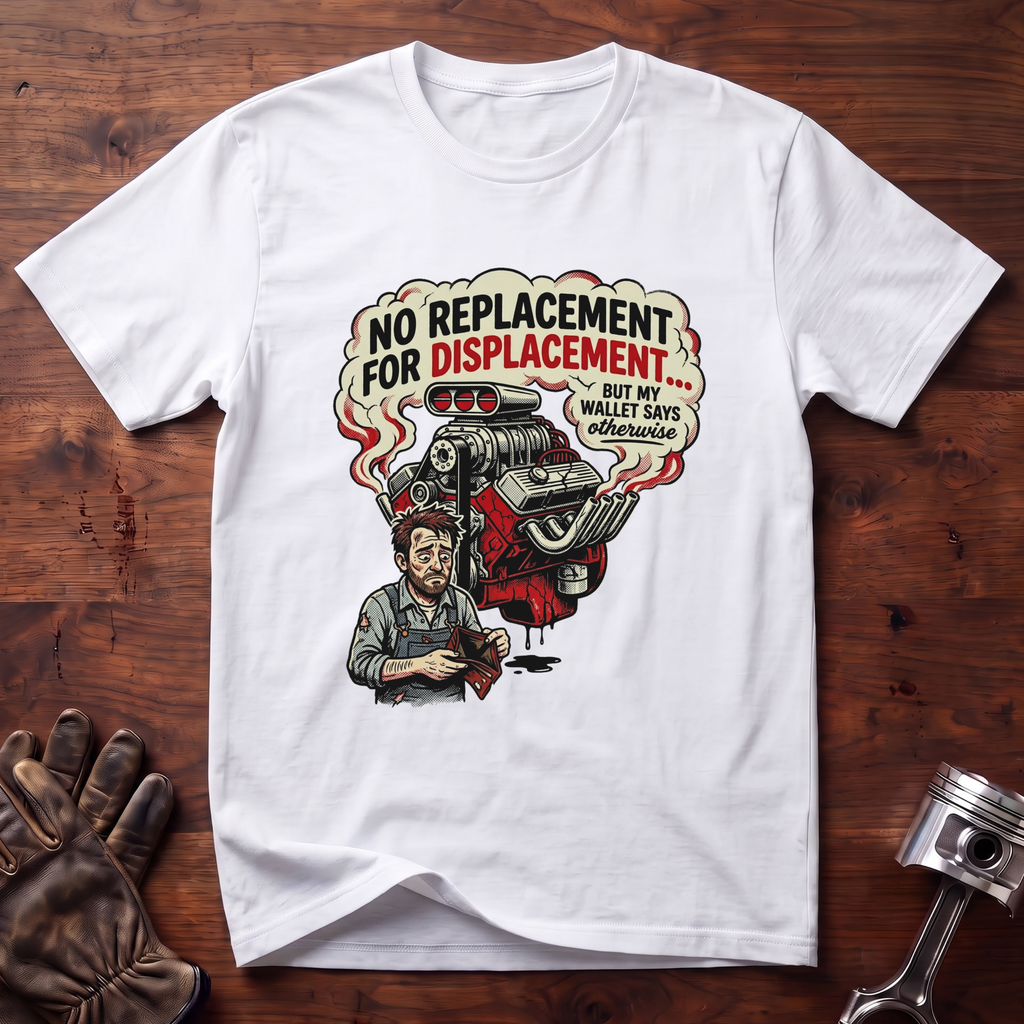 No Replacement For Displacement But Wallet Says Otherwise T-Shirt