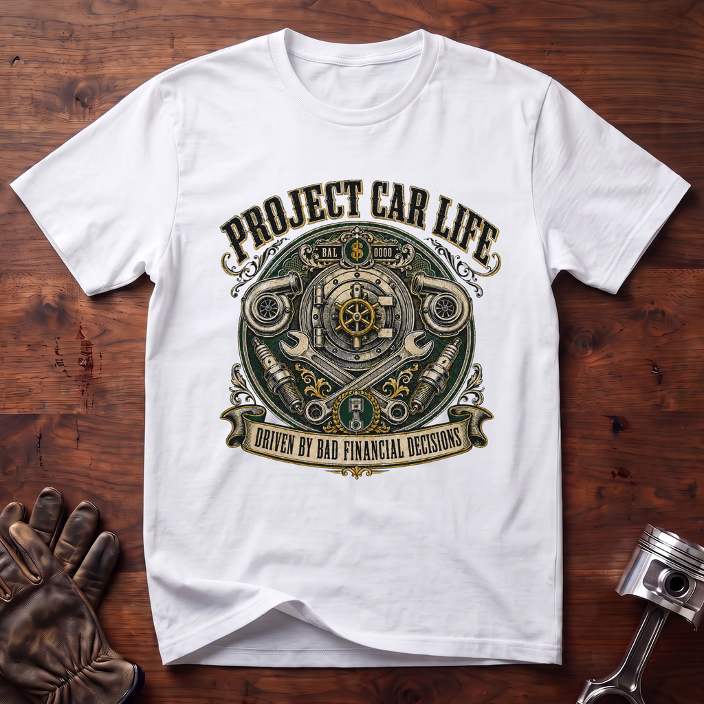 Project Car Life Driven By Bad Financial Decisions T-Shirt