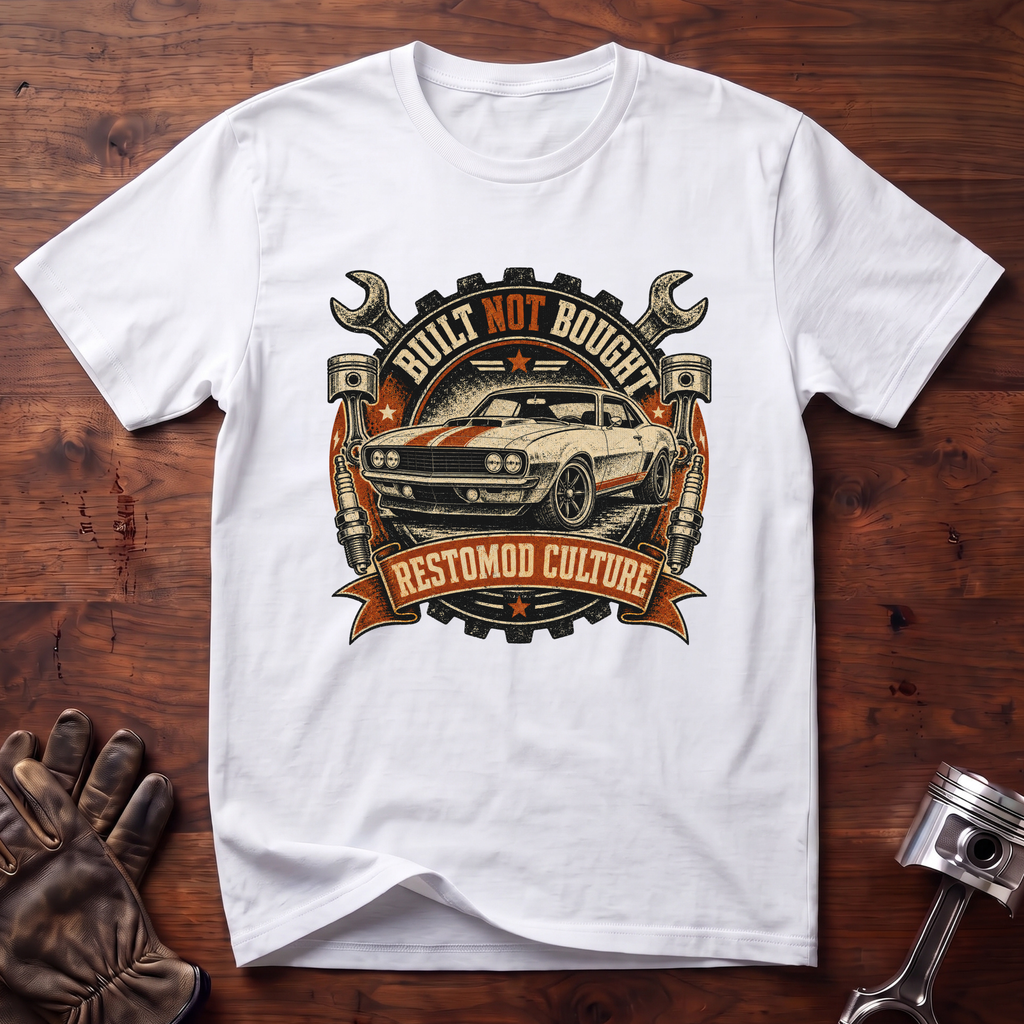 Built Not Bought Restomod Culture T-Shirt