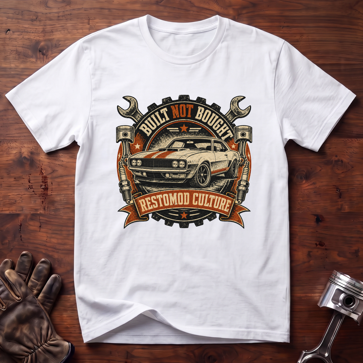 Built Not Bought Restomod Culture T-Shirt