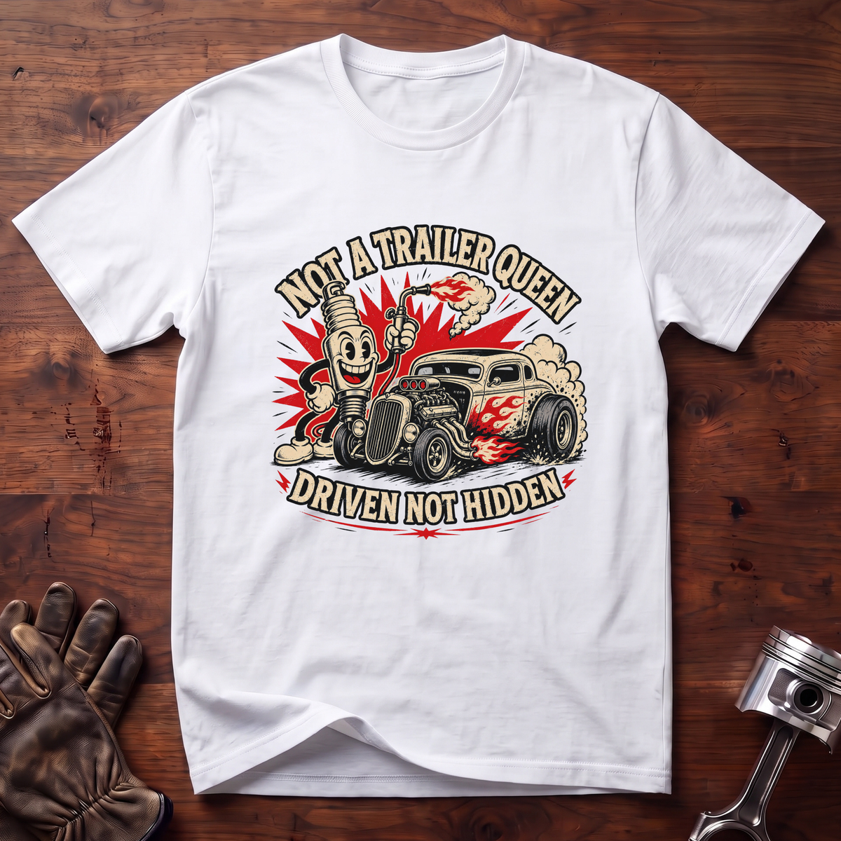 Not a Trailer Queen, Driven Not Hidden T-Shirt
