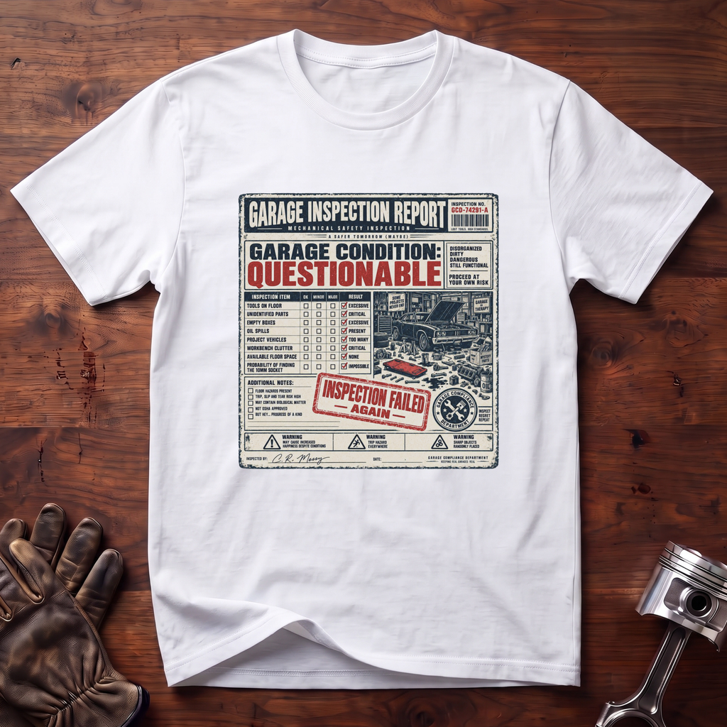 Garage Inspection Report T-Shirt
