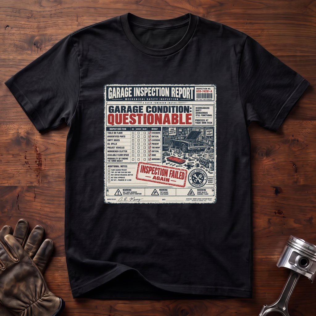 Garage Inspection Report T-Shirt