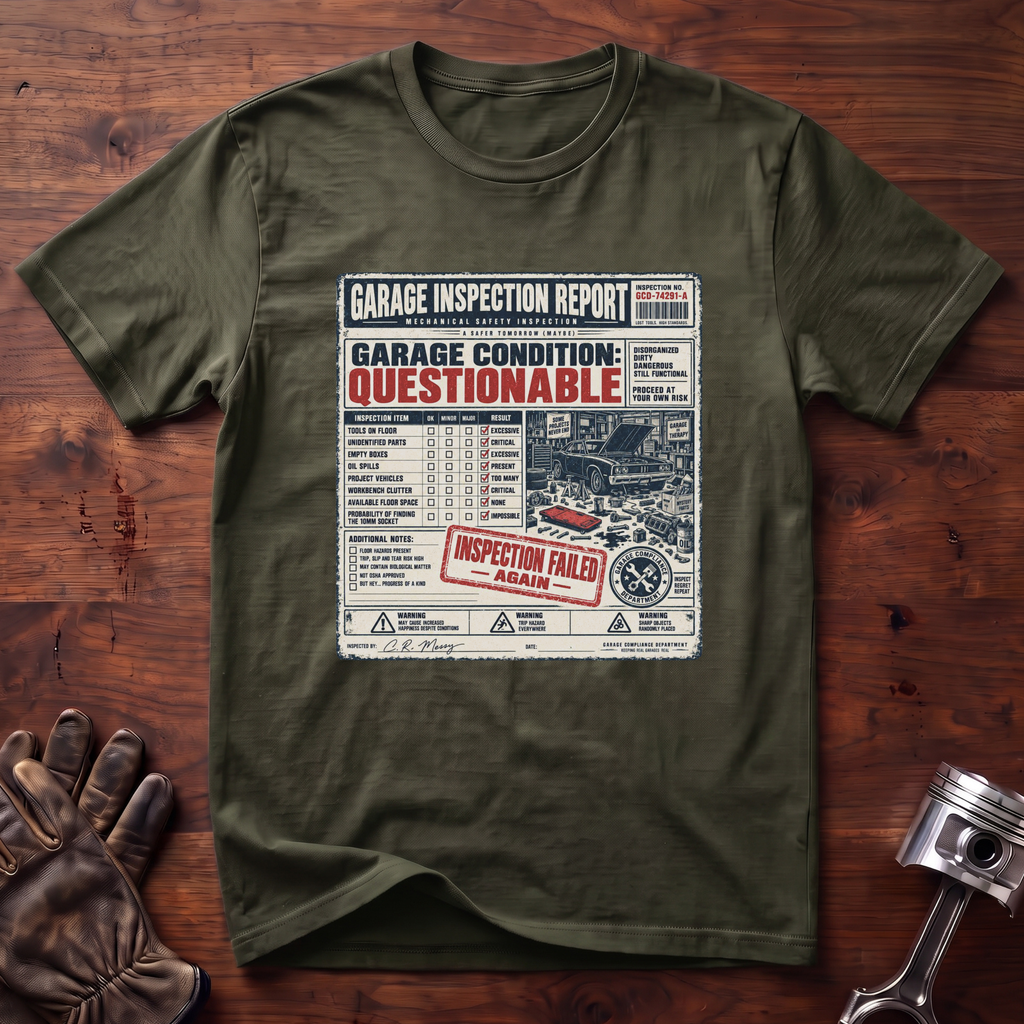 Garage Inspection Report T-Shirt