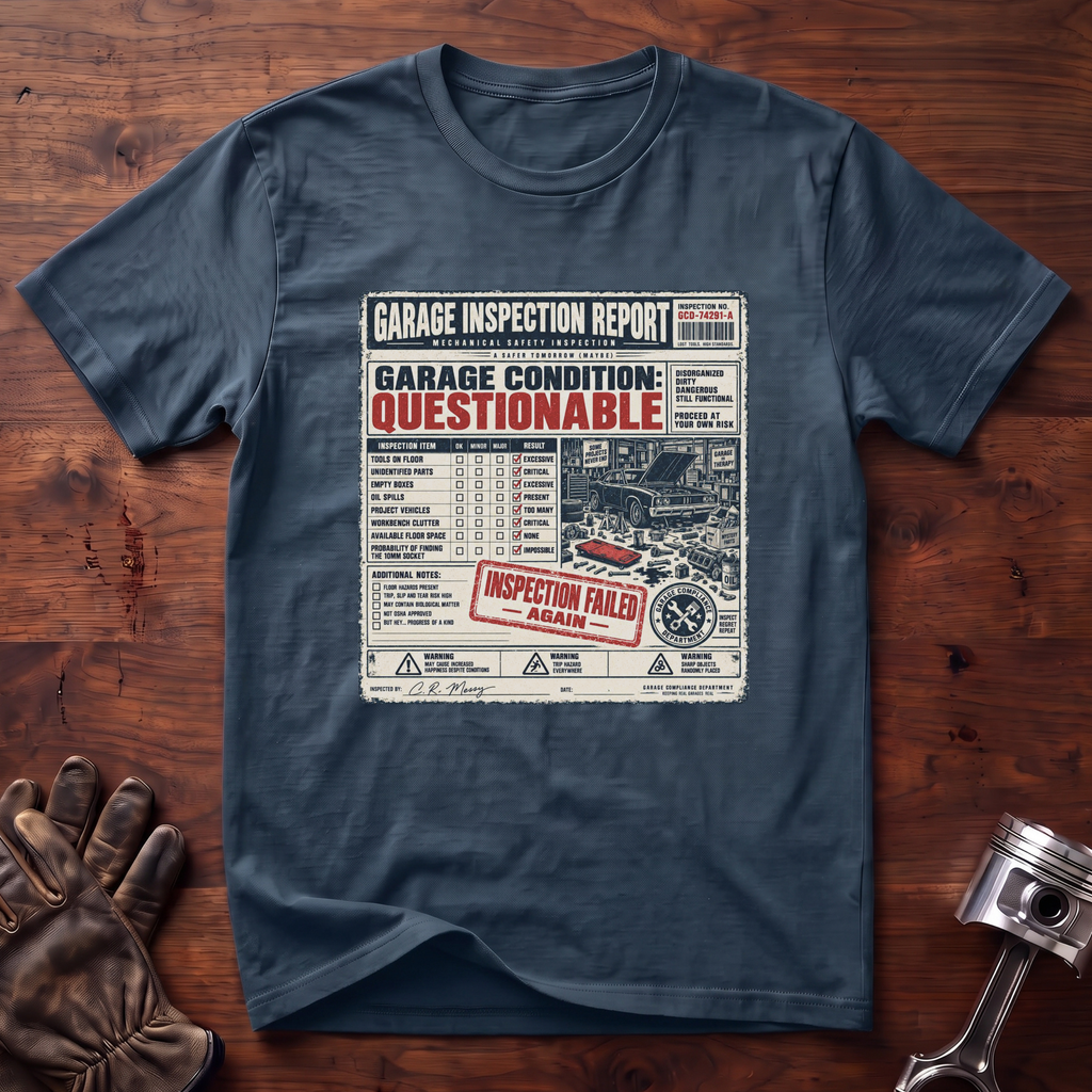 Garage Inspection Report T-Shirt