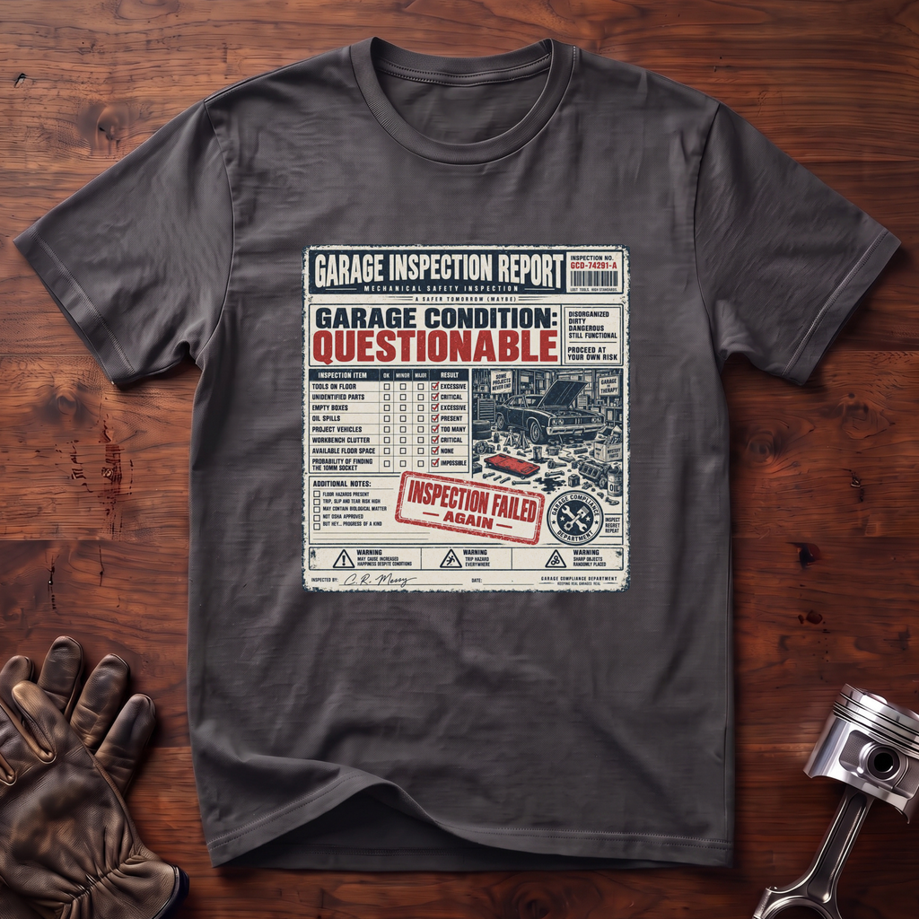 Garage Inspection Report T-Shirt
