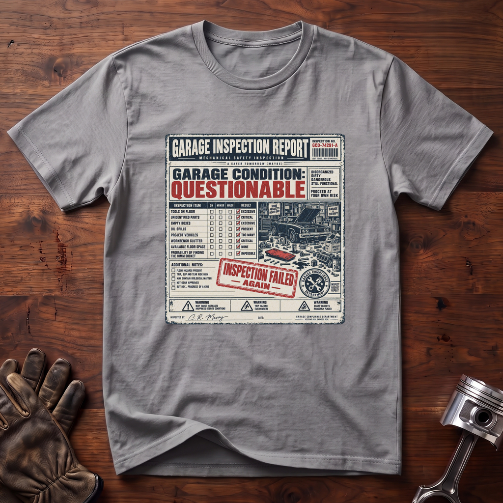 Garage Inspection Report T-Shirt