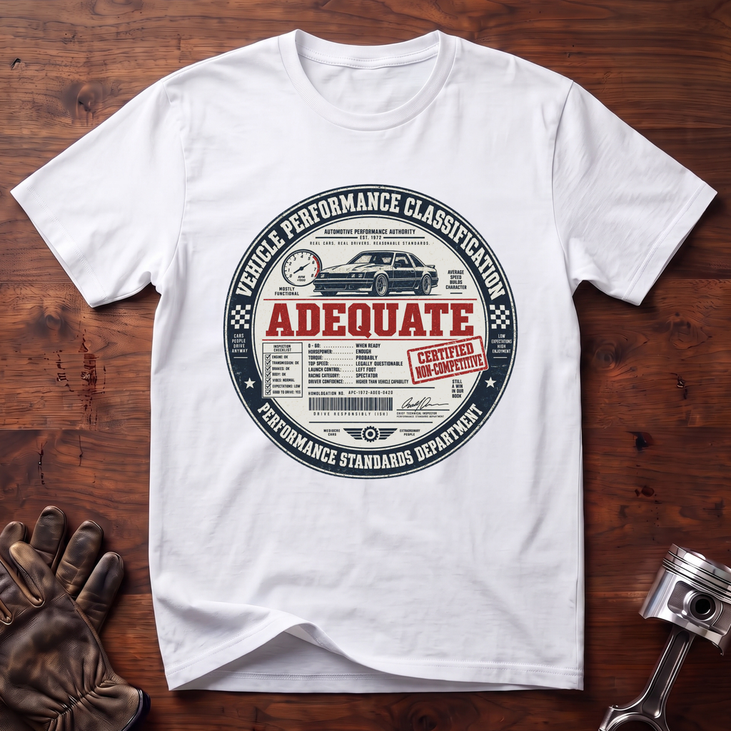 Vehicle Performance Classification T-Shirt