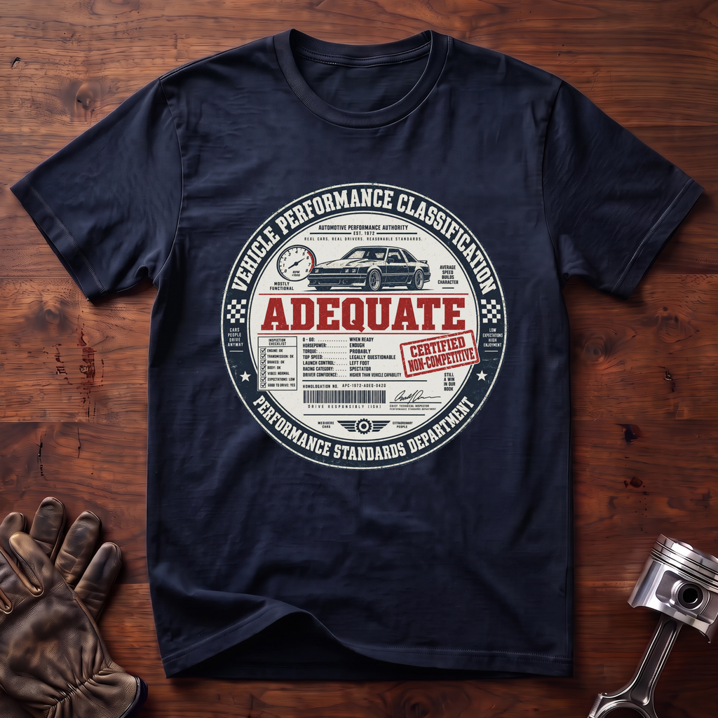 Vehicle Performance Classification T-Shirt