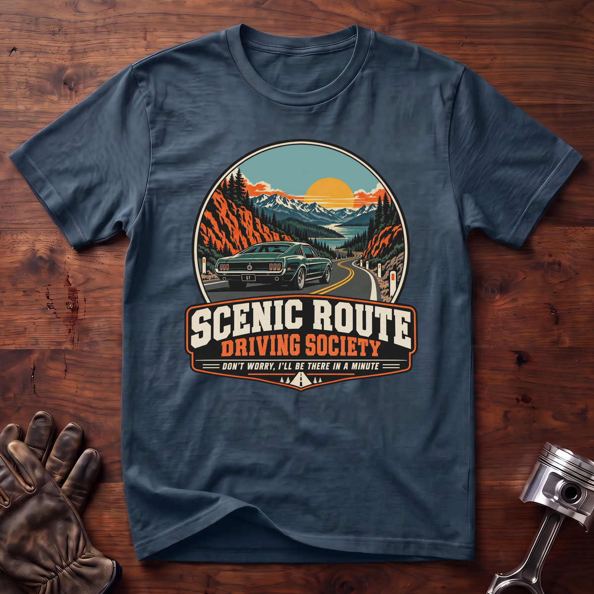 Scenic Route Driving Society: Mustang Fastback Edition T-Shirt
