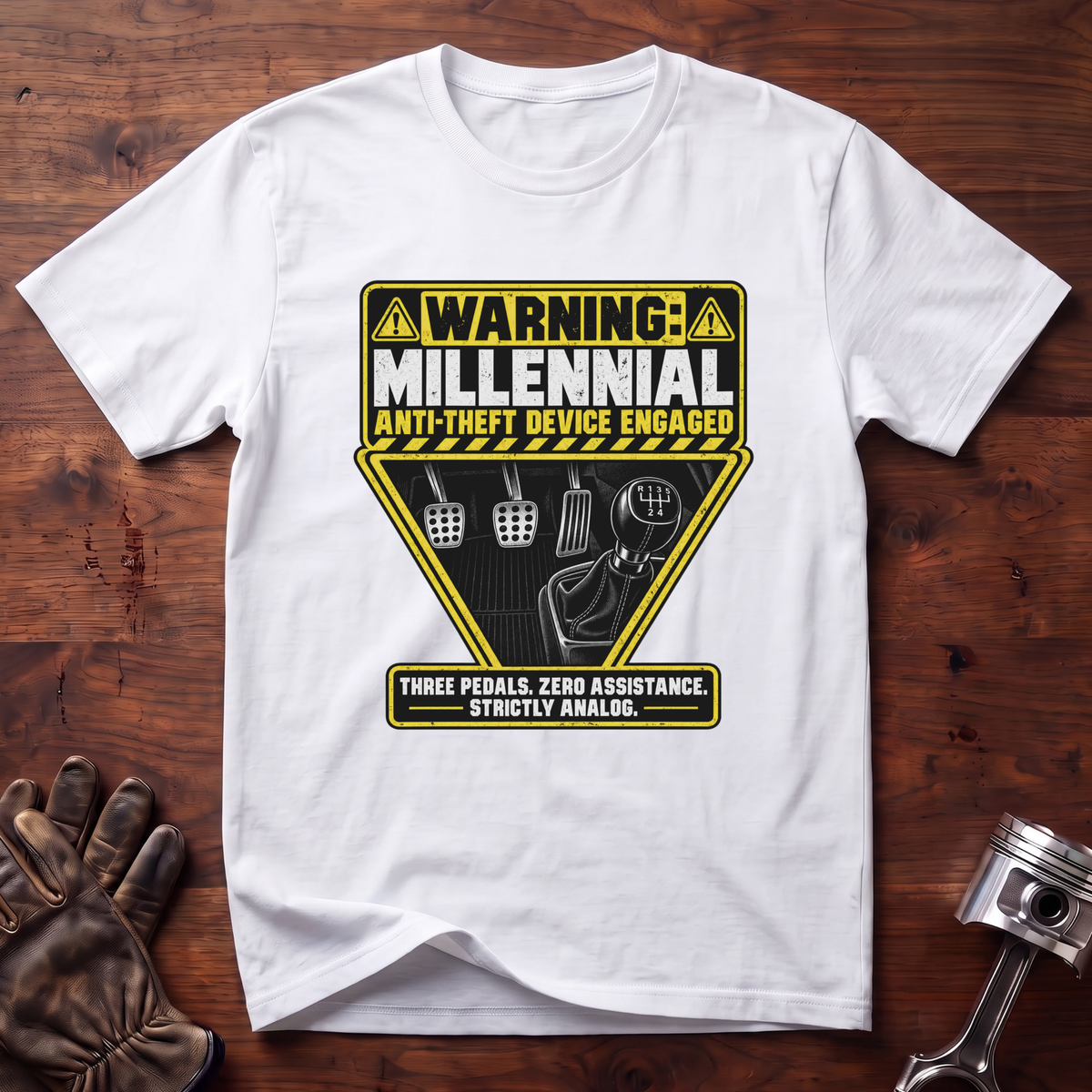 WARNING: Millennial Anti-Theft Device ENGAGED T-Shirt