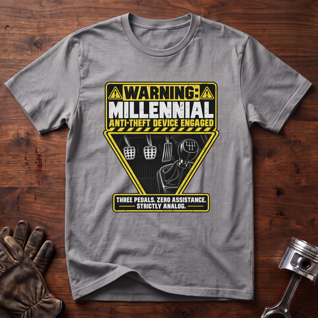 WARNING: Millennial Anti-Theft Device ENGAGED T-Shirt