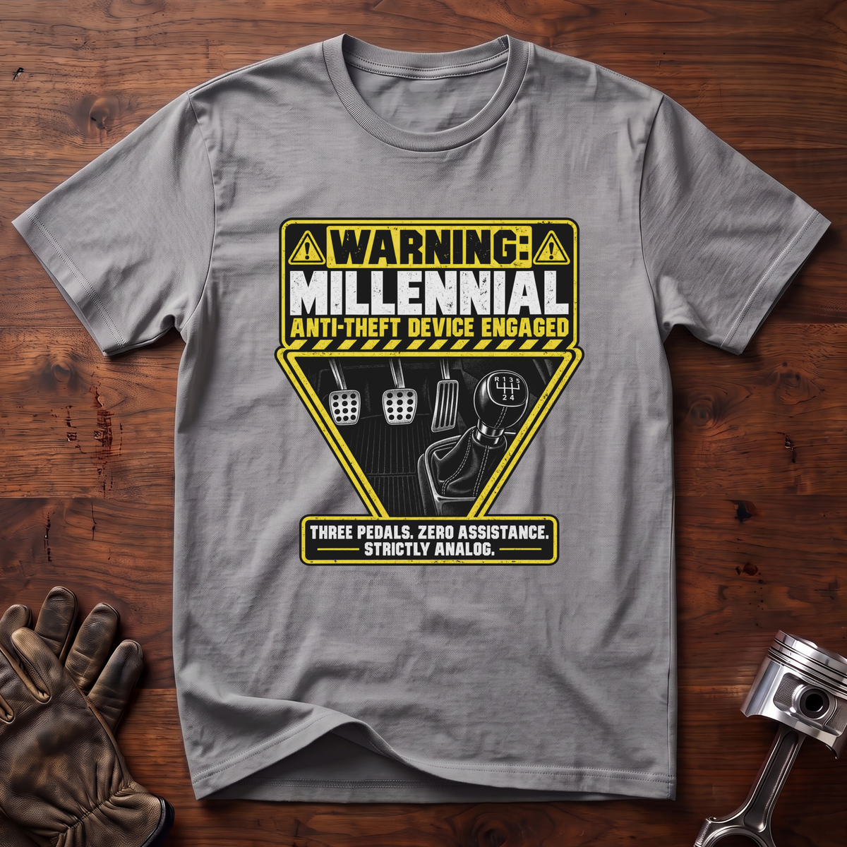 WARNING: Millennial Anti-Theft Device ENGAGED T-Shirt