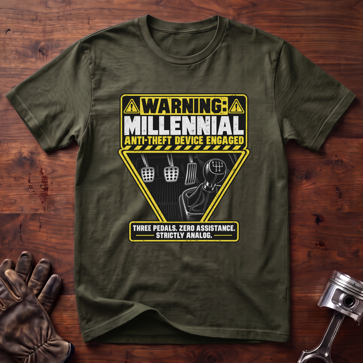 WARNING: Millennial Anti-Theft Device ENGAGED T-Shirt