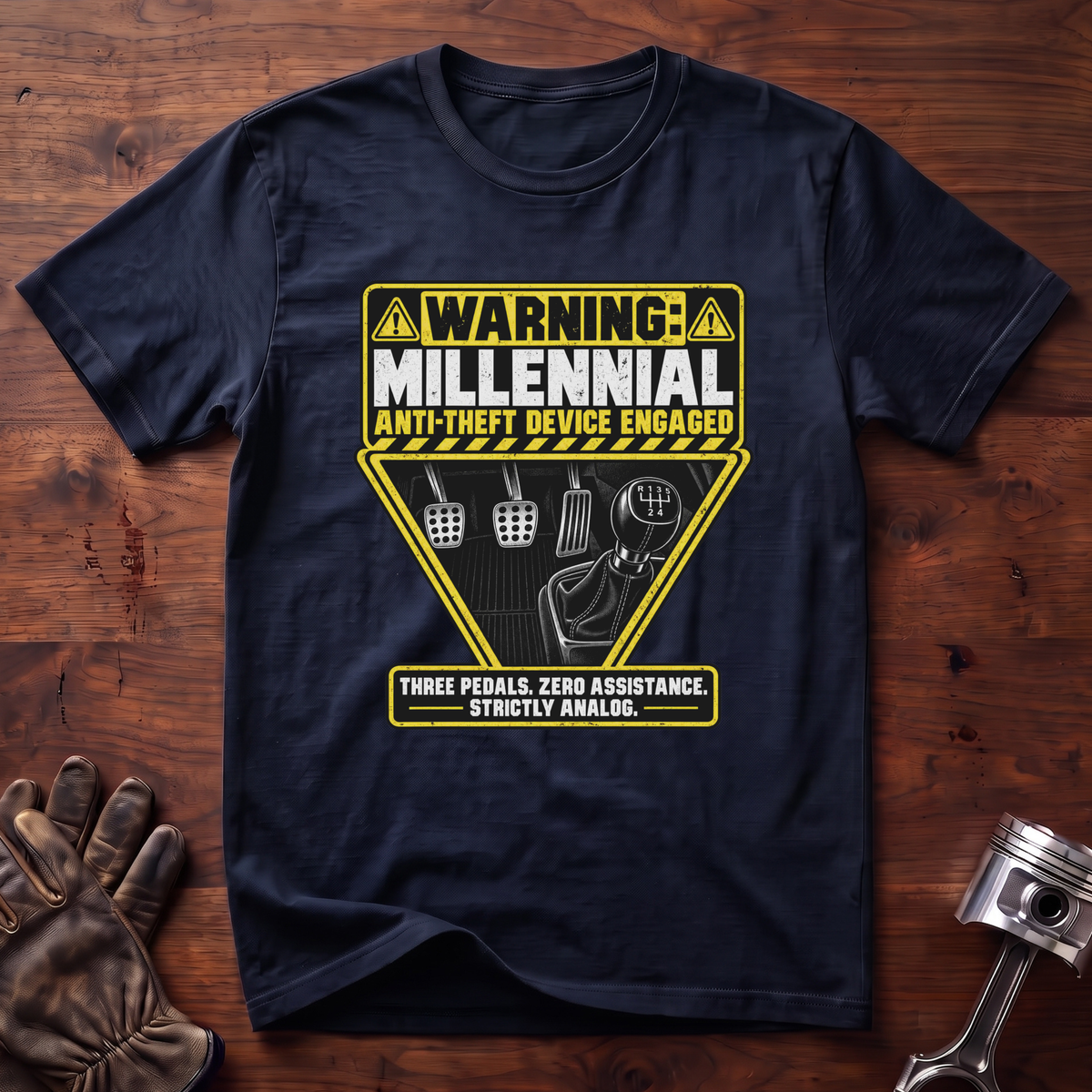 WARNING: Millennial Anti-Theft Device ENGAGED T-Shirt